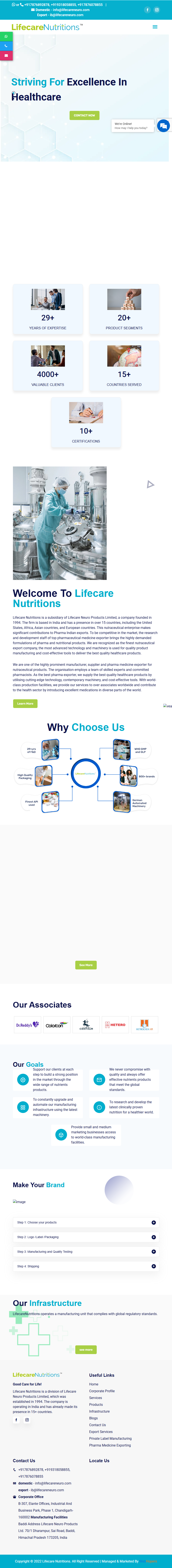 Lifecare Nutritions (Nutritional Supplements E-commerce Website)