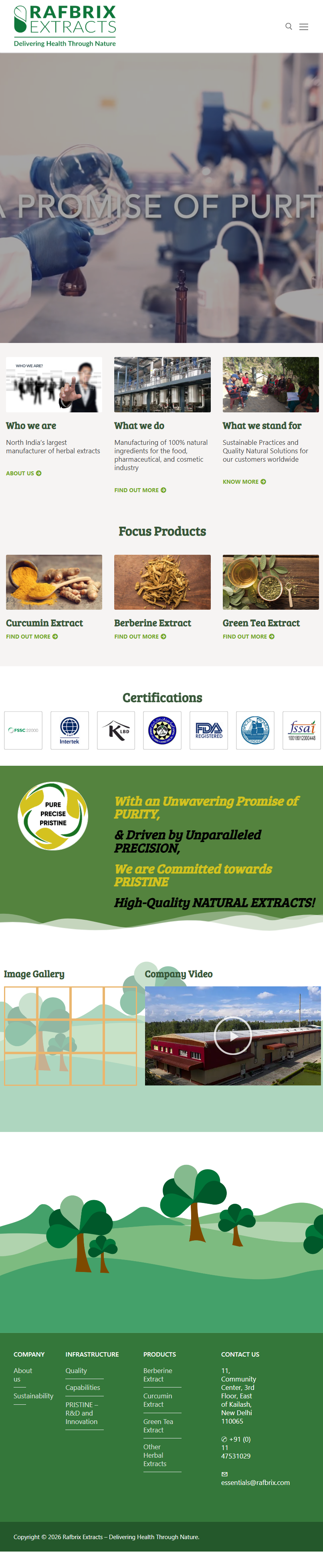 Rafbrix (Herbal Extracts Business Website)